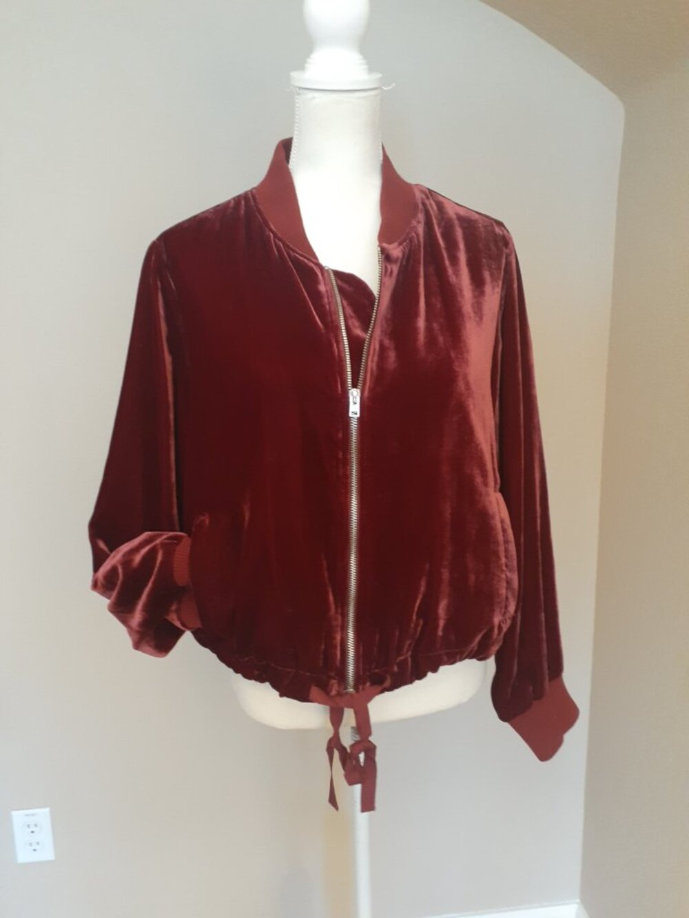 J. Crew Velvet Bomber Jacket